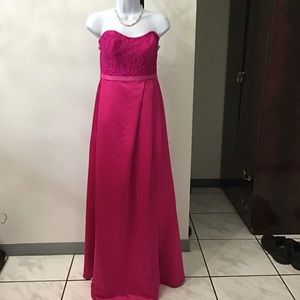 Formal prom dress full length David’s Bridal Wedding Dress sz 6 formal